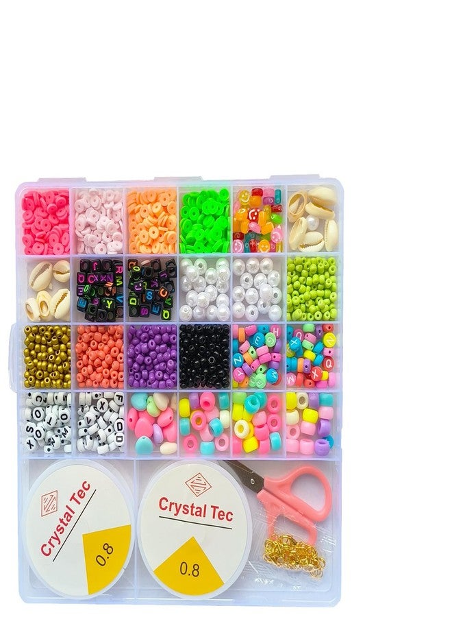 Beadsz مجموعة صنع الأساور من Beadsz، خرز بلاستيكي، أشغال يدوية للأطفال، مجموعة صنع مجوهرات للأطفال، اصنع بنفسك أساور وقلائد وعصابات شعر وخواتم، مجموعة أشغال يدوية، هدية عيد ميلاد للفتيات الصغيرات من عمر 4 إلى 7 سنوات (مجموعة من قطعتين)، لون أبيض كريمي - Image 5